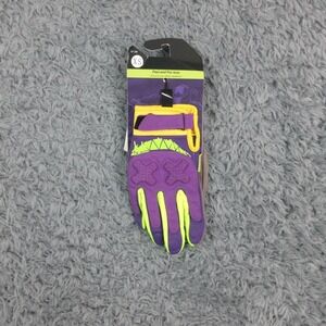 APROHVA Motorcycle Riding Gloves XS Purple Yellow Protective Motocross NWT